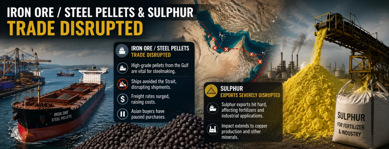 Iron Ore, Steel Pellets and Sulphur Supply Disruptions: What It Means for Global Metal Markets